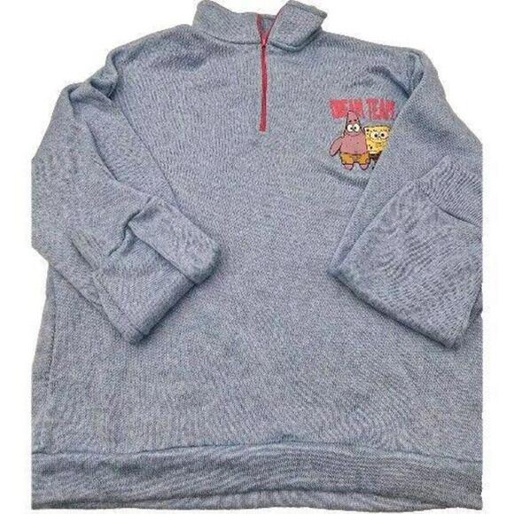 Sponge Square Pants XL 2022 Vicom‎ Blue Sweatshirt(RQ-451) - Picture 1 of 12
